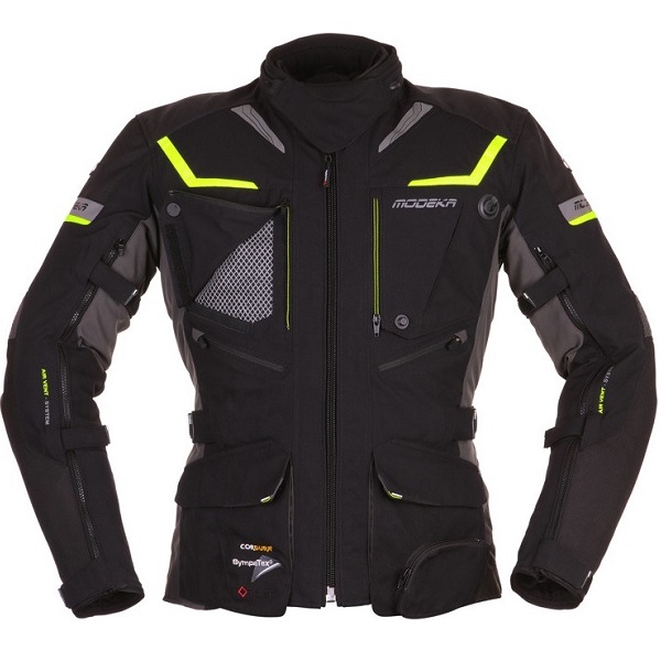 Motocyklowa kurtka tekstylna Modeka Panamericana Czarna