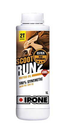 IPONE SCOOT RUN 2 2T OLEJ DO DOZOWNIKA  SYNTETYK 1L (TRUSKAWKA)