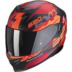 KASK INTEGRALNY SCORPION EXO-520 COVER MAT BLACK RED