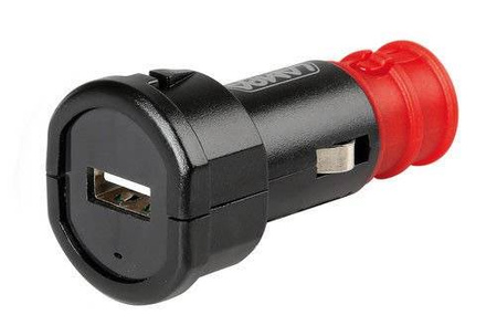 LAMPA 38879 Uni-Tech, uniwersalna ładowarka z 1 portem USB - szybkie ładowanie - 2400 mA - 12/32 V