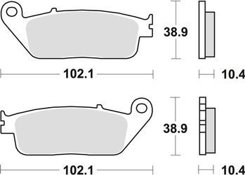 TRW LUCAS KLOCKI HAMULCOWE KH196 SPIEK METALICZNY SINTER SZOSA TYŁ