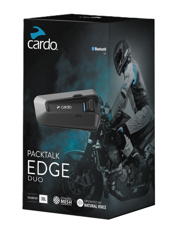 Interkom motocyklowy  Cardo Packtalk Edge Duo na 2 kaski