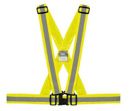 LAMPA 91410 X-Belt odblaskowe pasy bezpieczeństwa, kolor fluo