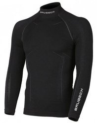 KOSZULKA TERMOAKTYWNA BRUBECK THERMO WOOL MERINO CZARNA