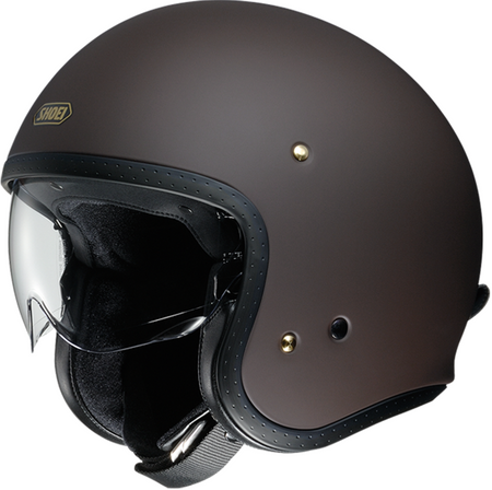 KASK OTWARTY SHOEI JO BRĄZOWY MAT 
