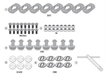 KAPPA 2022/03 ZESTAW DO KONWERSJI STELAŻY KUFRÓW BOCZNYCH KLO9430MK, KLO9430CAM, KLO6710MK ORAZ KLO6710CAM NA STELAŻE SZYBKIEGO DEMONTAŻU APRILIA TUAREG 660 '22, KTM 790/890 ADVENTURE, HUSQVARNA NORDEN 901 '22