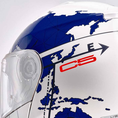 KASK SZCZĘKOWY SCHUBERTH C5 GLOBE BLUE