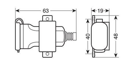 LAMPA 38878 Usb Fix Omega, ładowarka USB 12 / 24V