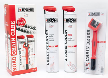 IPONE ROAD CHAIN CARE ZESTAW DO CZYSZCZENIA I SMAROWANIA ŁAŃCUCHA ZE SZCZOTKĄ