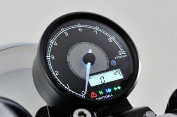 Daytona Obrotomierz VELONA 80 9,000 RPM, Białe światło LED, Czarny 87792