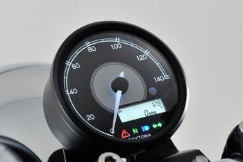 Daytona Prędkościomierz VELONA 80 140 KM/H MPH, Białe światło LED, Czarny 87789