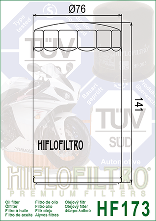 HIFLO FILTR OLEJU HF173C HARLEY