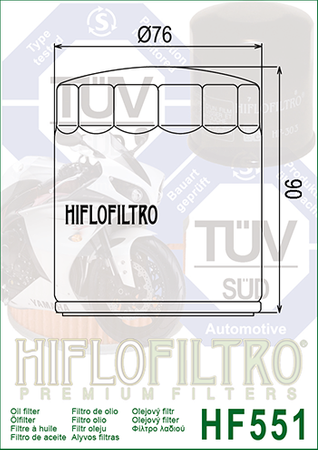 HIFLO FILTR OLEJU HF551