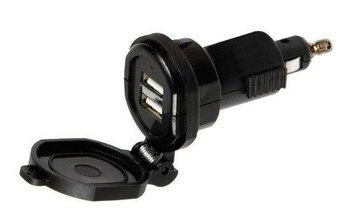 LAMPA 38882 - Din-Tech, 2 porty USB: Ładowarka Din - szybkie ładowanie - 2700 mA - 12/32