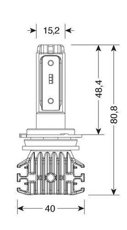 LED H7 HALO LED PRO 25W