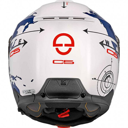 KASK SZCZĘKOWY SCHUBERTH C5 GLOBE BLUE