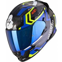 KASK INTEGRALNY SCORPION EXO-491 SPIN Black-Blue-Neon Yellow