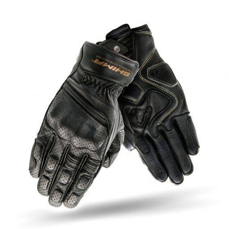 RĘKAWICE SKÓRZANE SHIMA AVIATOR BLACK 