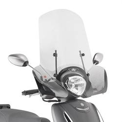 SZYBA YAMAHA D'ELIGHT 125 '21, 49,5 X 65,5 CM PRZEZROCZYSTA - POTRZEBNE MOCOWANIE A2154AK