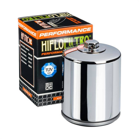 FILTR OLEJU HF170CRC RACING HARLEY-DAVIDSON CHROMOWANY